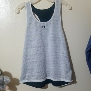 Women's Under Armour Reversible Mesh Black and White Small/Medium Tank